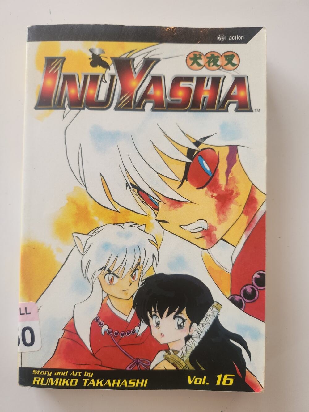 InuYasha Vol 16 Manga Rumiko Takahashi Viz Action Edition First Printing 2003